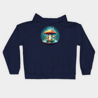 Floating Mushroom Island Kids Hoodie